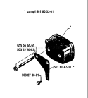 Page H Diagram and Parts List for 181 1982-05 Husqvarna Chainsaw