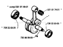 Page E Diagram and Parts List for 181 1983-12 Husqvarna Chainsaw