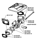 Page A Diagram and Parts List for 181 1984-02 Husqvarna Chainsaw