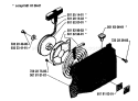 Page K Diagram and Parts List for 181 1984-02 Husqvarna Chainsaw