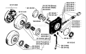 Page J Diagram and Parts List for 181 1985-03 Husqvarna Chainsaw