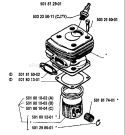 Part Location Diagram of 503289020 Husqvarna Piston Ring