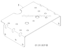 Chassis, Engine And Pulleys Diagram and Parts List for 1830EXLT 96193007800 -2011-07 Husqvarna Snow Blower