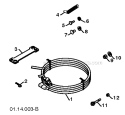 Page G Diagram and Parts List for 1830EXLT 96193007800 -2011-07 Husqvarna Snow Blower