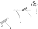Handle Diagram and Parts List for 1830EXLT 96193007801 - 2012-07 Husqvarna Snow Blower
