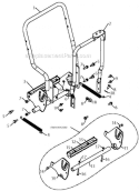 Handle Diagram and Parts List for 1830EXLT 96193007801 - 2012-07 Husqvarna Snow Blower