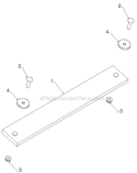 Auger Housing Impeller Diagram and Parts List for 1830EXLT 96193007801 - 2012-07 Husqvarna Snow Blower
