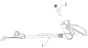 Control Panel Discharge Chute Diagram and Parts List for 1830EXLT 96193007802 - 2012-06 Husqvarna Snow Blower
