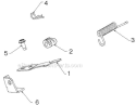 Handle Diagram and Parts List for 1830EXLT 96193007802 - 2012-06 Husqvarna Snow Blower