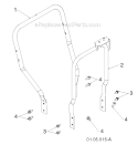 Handle Diagram and Parts List for 1830EXL 96193007600 -2011-06 Husqvarna Snow Blower