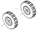 Wheels Diagram and Parts List for 1830HV 96193005400 -2010-05 Husqvarna Snow Blower