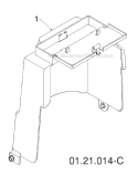 Chassis, Engine And Pulleys Diagram and Parts List for 1830HV 96193007300 -2011-06 Husqvarna Snow Blower
