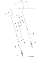 Page W Diagram and Parts List for 1830HV 96193007300 -2011-06 Husqvarna Snow Blower
