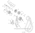 Chassis, Engine And Pulleys Diagram and Parts List for 1830HV 96193007301 -2011-07 Husqvarna Snow Blower