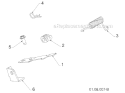 Handle And Controls Diagram and Parts List for 1830HV 96193007301 -2011-07 Husqvarna Snow Blower