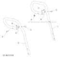 Page X Diagram and Parts List for 1830HV 96193007301 -2011-07 Husqvarna Snow Blower