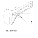 Page F Diagram and Parts List for 1830HV 96193007301 -2011-07 Husqvarna Snow Blower