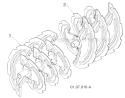 Auger Housing And Impeller Diagram and Parts List for 1830HV 96193007301 -2011-07 Husqvarna Snow Blower