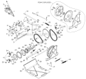 Drive Diagram and Parts List for 1830HV 96193007305 - 2012-08 Husqvarna Snow Blower