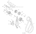 Chassis, Engine And Pulleys Diagram and Parts List for 1830HV 96193008100 -2011-07 Husqvarna Snow Blower