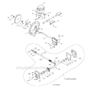 Auger Housing And Impeller Diagram and Parts List for 1830HV 96193008100 -2011-07 Husqvarna Snow Blower