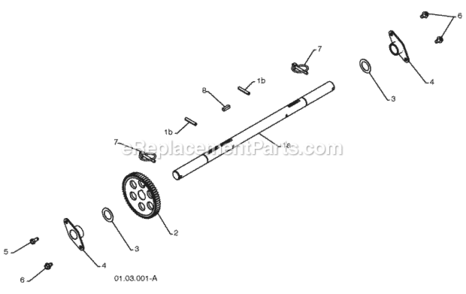 Page O Diagram and Parts List for 1830SB 2010-04 Husqvarna Snow Blower
