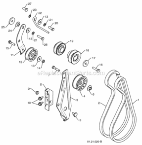 Page I Diagram and Parts List for 1830SB 2010-04 Husqvarna Snow Blower