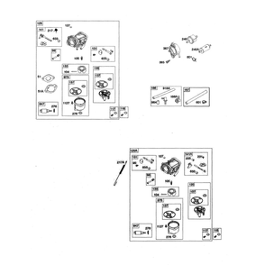 Engine >> Carburetor/Fuel Filter Diagram and Parts List for 96043025900  Husqvarna Lawn Tractor