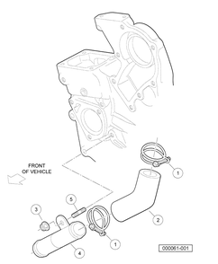 Block Coolant Pipe Diagram and Parts List for HUV4420G 2006-11 Husqvarna Lawn Tractor