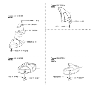 Accessories (A) Diagram and Parts List for 326L 2002-02 Husqvarna Trimmer