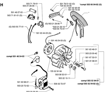 Part Location Diagram of 587329502 Husqvarna Ignition Module