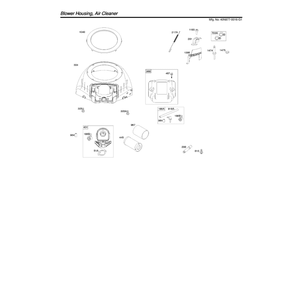 Engine >> Blower Housing/Air Cleaner Diagram and Parts List for 96043030200  Husqvarna Lawn Tractor