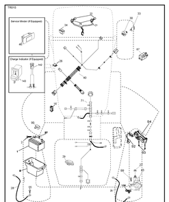 Electrical Diagram and Parts List for YTH2246-223905 2017-12 Husqvarna Lawn Tractor
