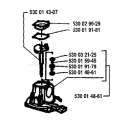Page D Diagram and Parts List for 18H 18 H 1995-08 Husqvarna Hedge Trimmer