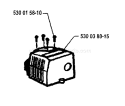 Page G Diagram and Parts List for 18H 18 H 1995-08 Husqvarna Hedge Trimmer
