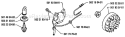 Page K Diagram and Parts List for 18RL 18 RL 1988-05 Husqvarna Trimmer