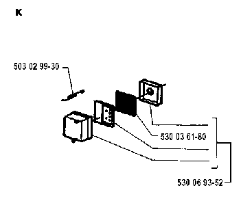 Muffler Diagram and Parts List for 18H 19941400001-19953200000 Husqvarna Trimmer