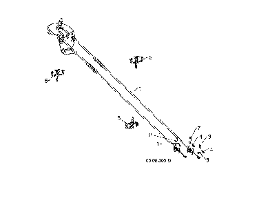 Rotator cable Diagram and Parts List for 96193009604  Husqvarna Snow Blower