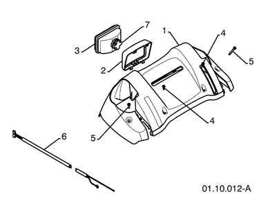 Handles 5 Diagram and Parts List for 1827SB (961930047)(2009-07) Husqvarna Snow Blower