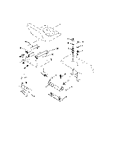 Seat assembly Diagram and Parts List for LOGTH2548A  Husqvarna Lawn Tractor