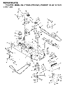 Mower Deck / Cutting Deck Diagram and Parts List for YTH2046A (954567079)(2000-11) Husqvarna Lawn Tractor