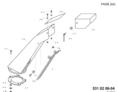 Part Location Diagram of 531005267 Husqvarna Pipe