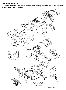 Chassis And Enclosures Diagram and Parts List for YTH2548A954571984 2004-06 Husqvarna Lawn Tractor