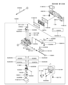 Carburetor Diagram and Parts List for FX691V-BS50 2017-09 Husqvarna Engine