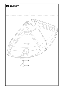 Accessories Diagram and Parts List for 233RJ  Husqvarna Brush Cutter