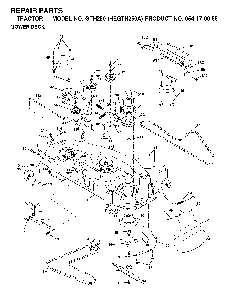 Mower Deck / Cutting Deck Diagram and Parts List for GTH250 (HEGTH250A, 954170055)(2002-03) Husqvarna Lawn Tractor