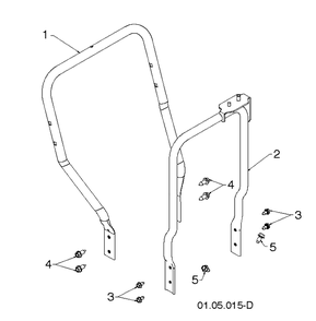 Handle 5 Diagram and Parts List for 5524ST (96191001614)(2013-08) Husqvarna Snow Blower