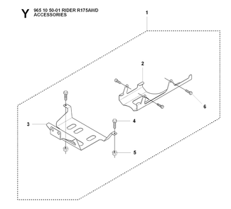 Accessories Diagram and Parts List for R175AWD (965105001)(2007-01) Husqvarna Lawn Tractor