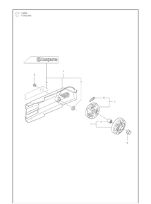 Belt Guard Diagram and Parts List for K1260 (K1260 Rail)(2010-10) Husqvarna Table Saw Accessories