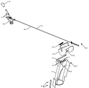 Control Panel / Discharge Chute 1 Diagram and Parts List for 14527SBLS (961930049)(2009-07) Husqvarna Snow Blower